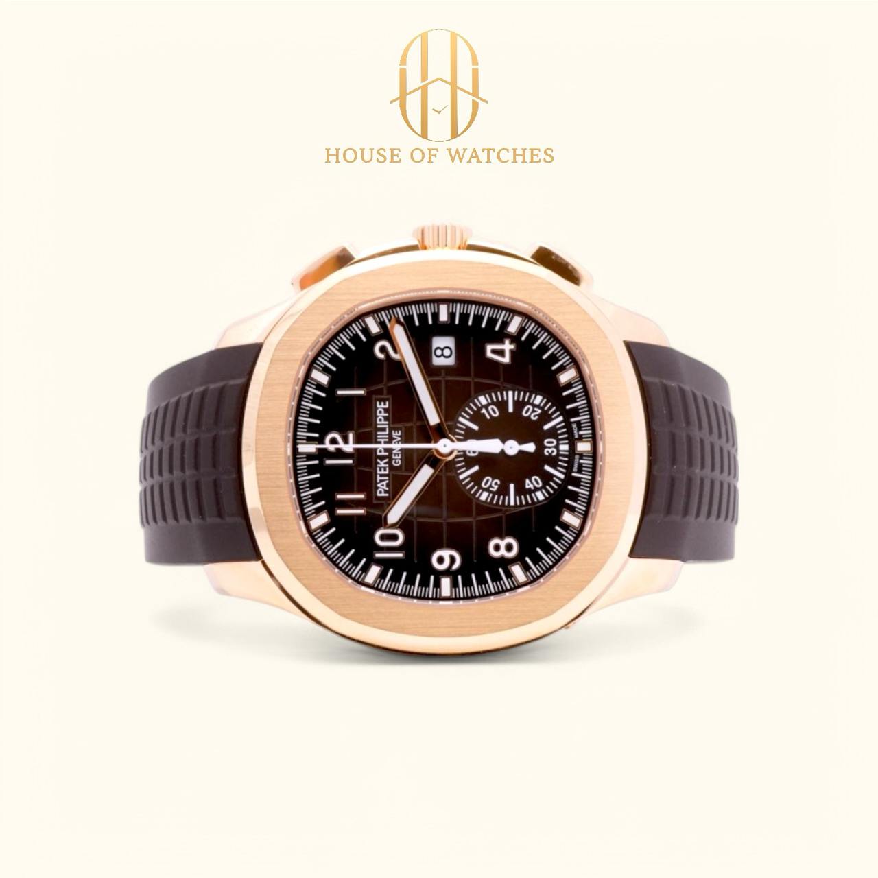 Patek Philippe Aquanaut Chronograph 42 Brown Strap 5968R-001