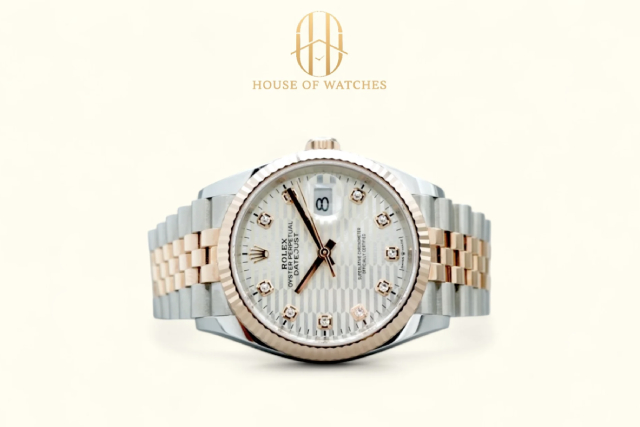 Rolex Datejust 36 Silver Motif Diamond Jubilee 126231