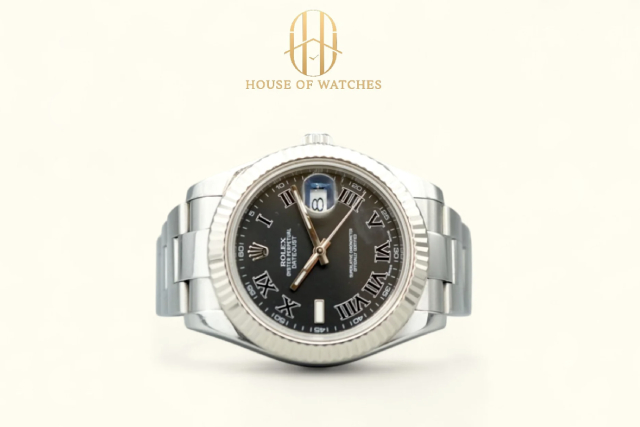 Rolex Datejust 41 Black Roman Oyster 116334