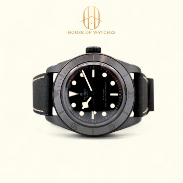 Tudor Black Bay Ceramic 41 Black Leather Strap 79210CNU