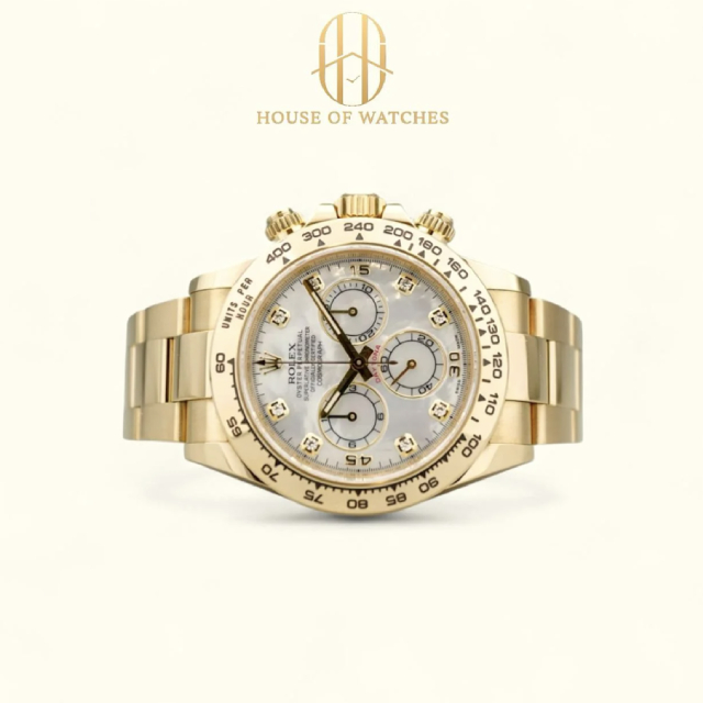 Rolex Daytona White Mother of Pearl MOP Diamond Oyster 116508