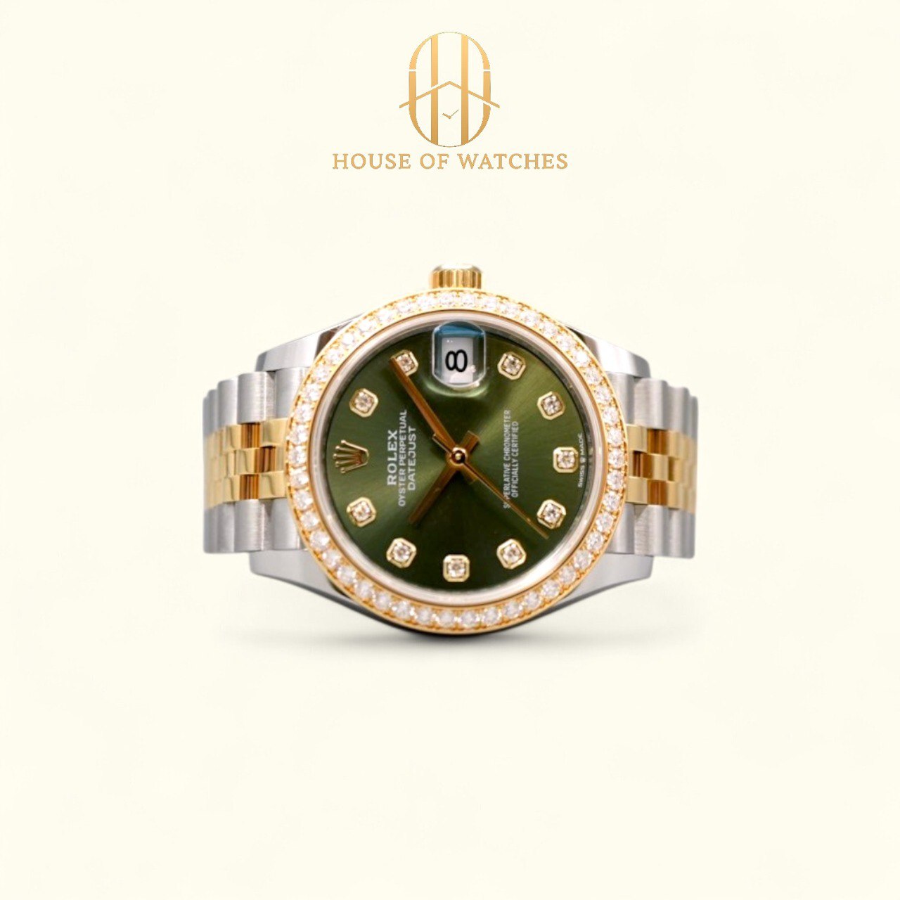 Rolex Datejust 31 Olive Green Diamond Jubilee 278383RBR