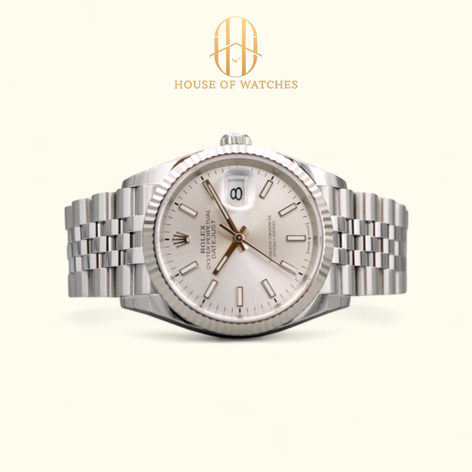 Rolex Datejust 36 Silver Index Jubilee 126234
