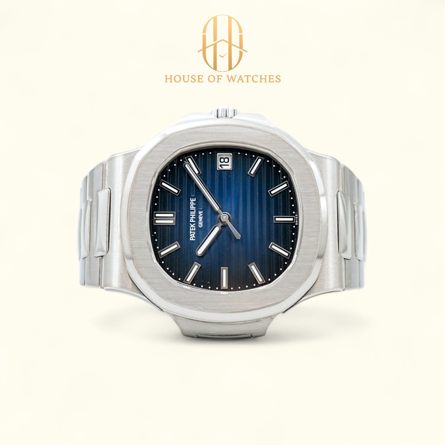 Patek Philippe Nautilus 41 Blue Bracelet 5811/1G-001