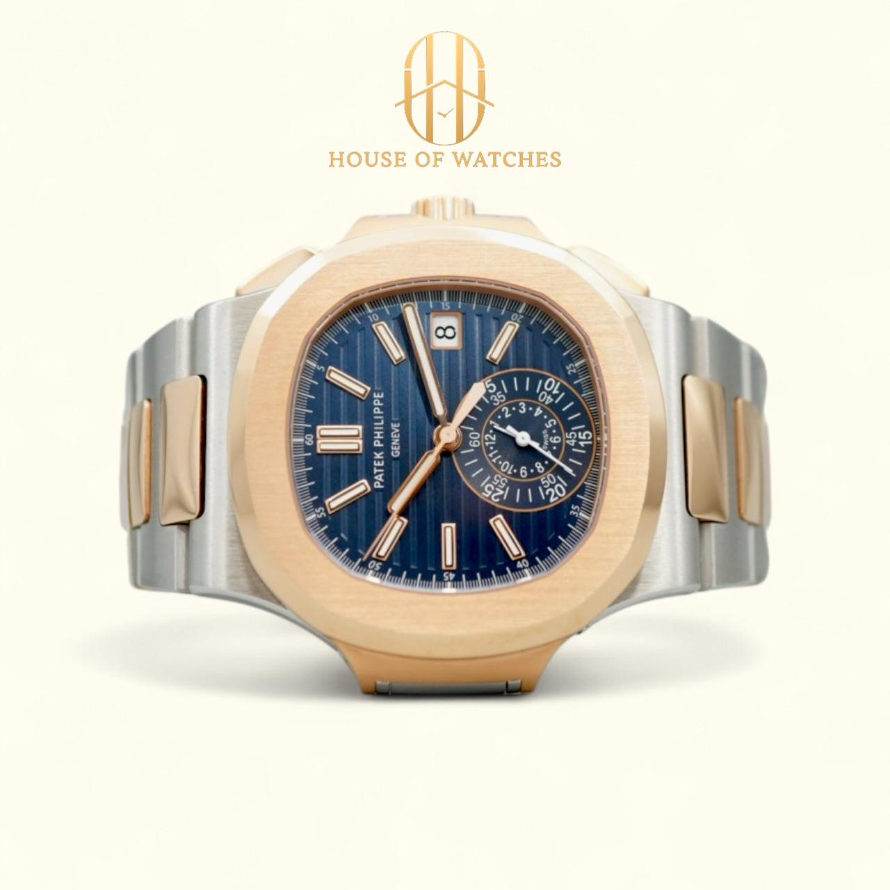 Patek Philippe Nautilus Chronograph Blue Bracelet 5980/1AR-001