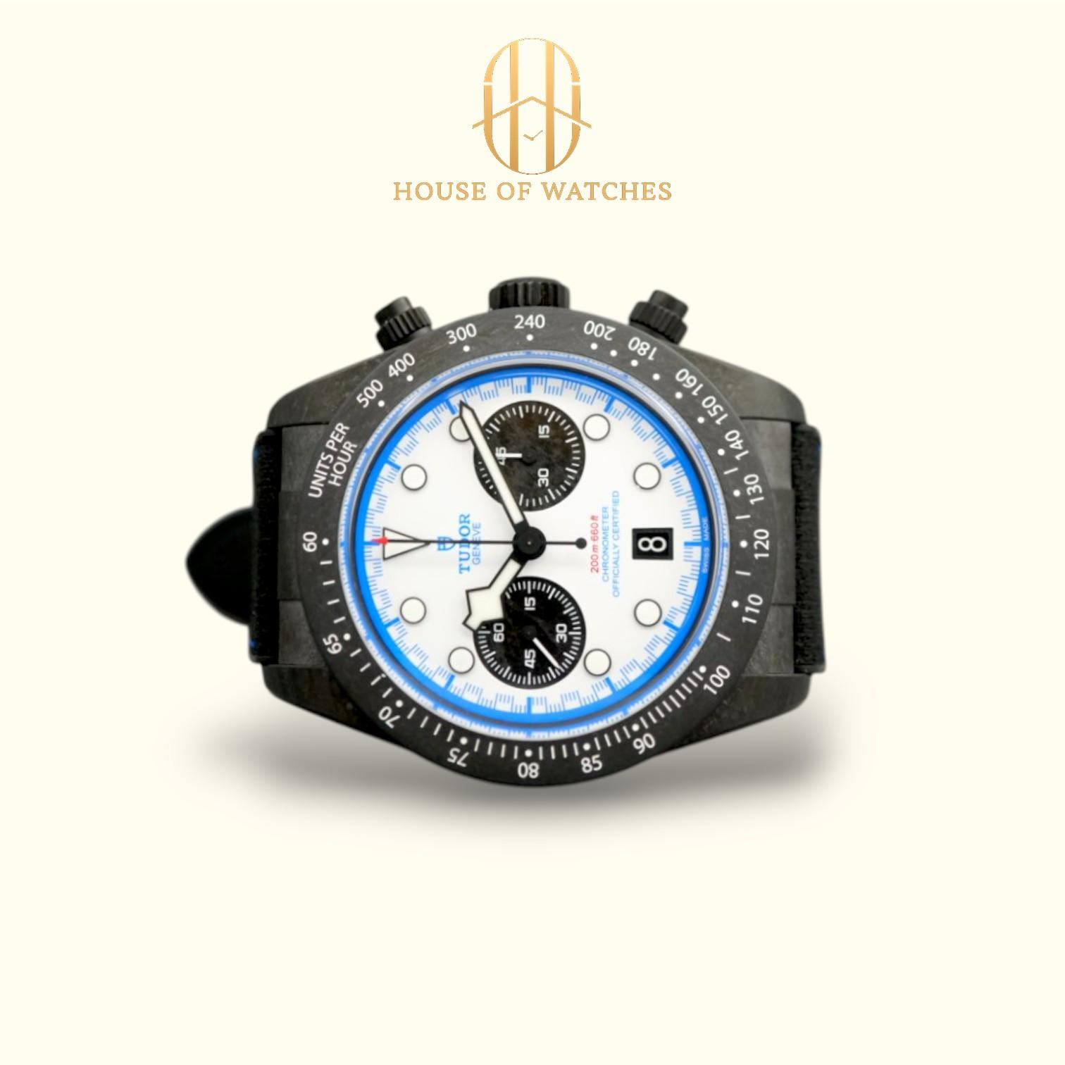 Tudor Black Bay Chrono Carbon 25 White Leather 79377KN