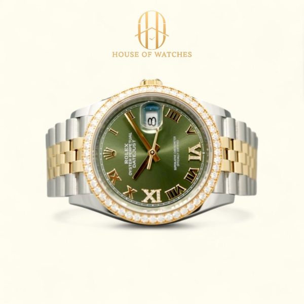 Rolex Datejust 36 Olive Green VI IX Diamond Jubilee 126283RBR