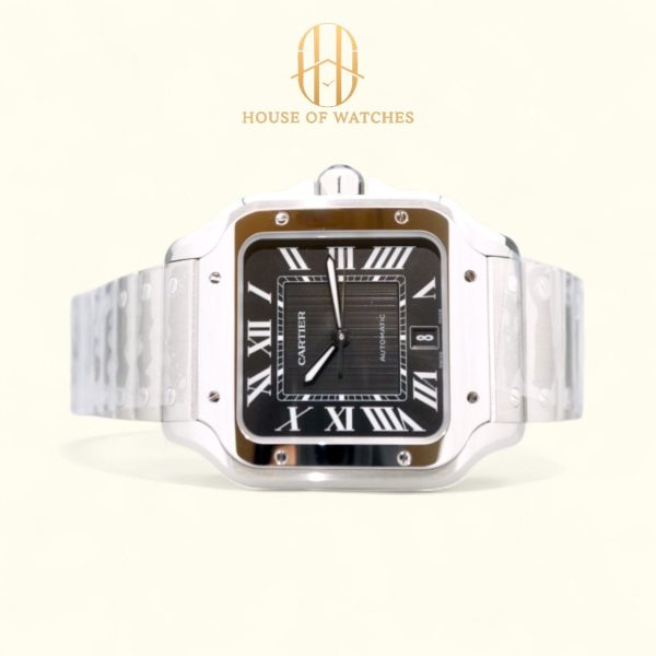 Cartier Santos De Cartier Black Large Model WSSA0096