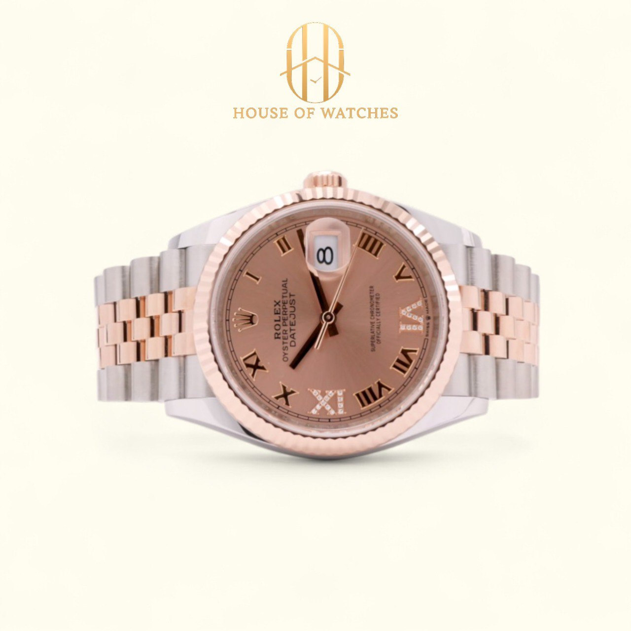 Rolex Datejust 36 Rose Pink VI IX Diamond Jubilee 126231