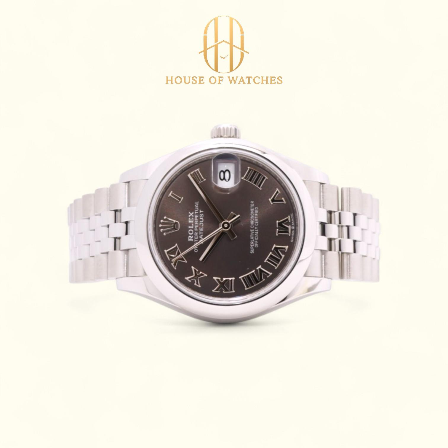 Rolex Datejust 31 Dark Grey Roman Jubilee 278240