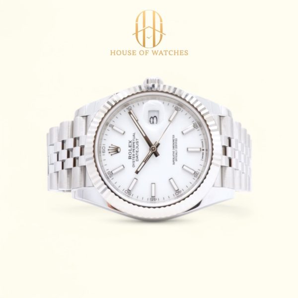 Rolex Datejust 41 White Index Jubilee 126334