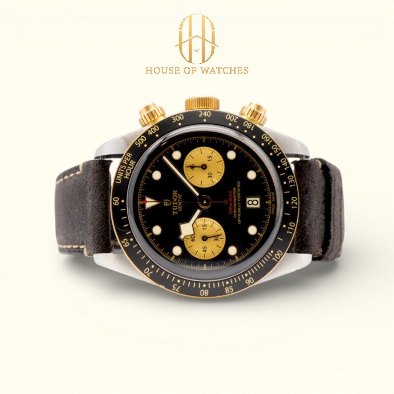 Tudor Black Bay Chrono S&G 41 Black Leather 79363N