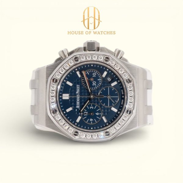 Audemars Piguet Royal Oak Offshore Chronograph 37 Blue Alligator 26231ST