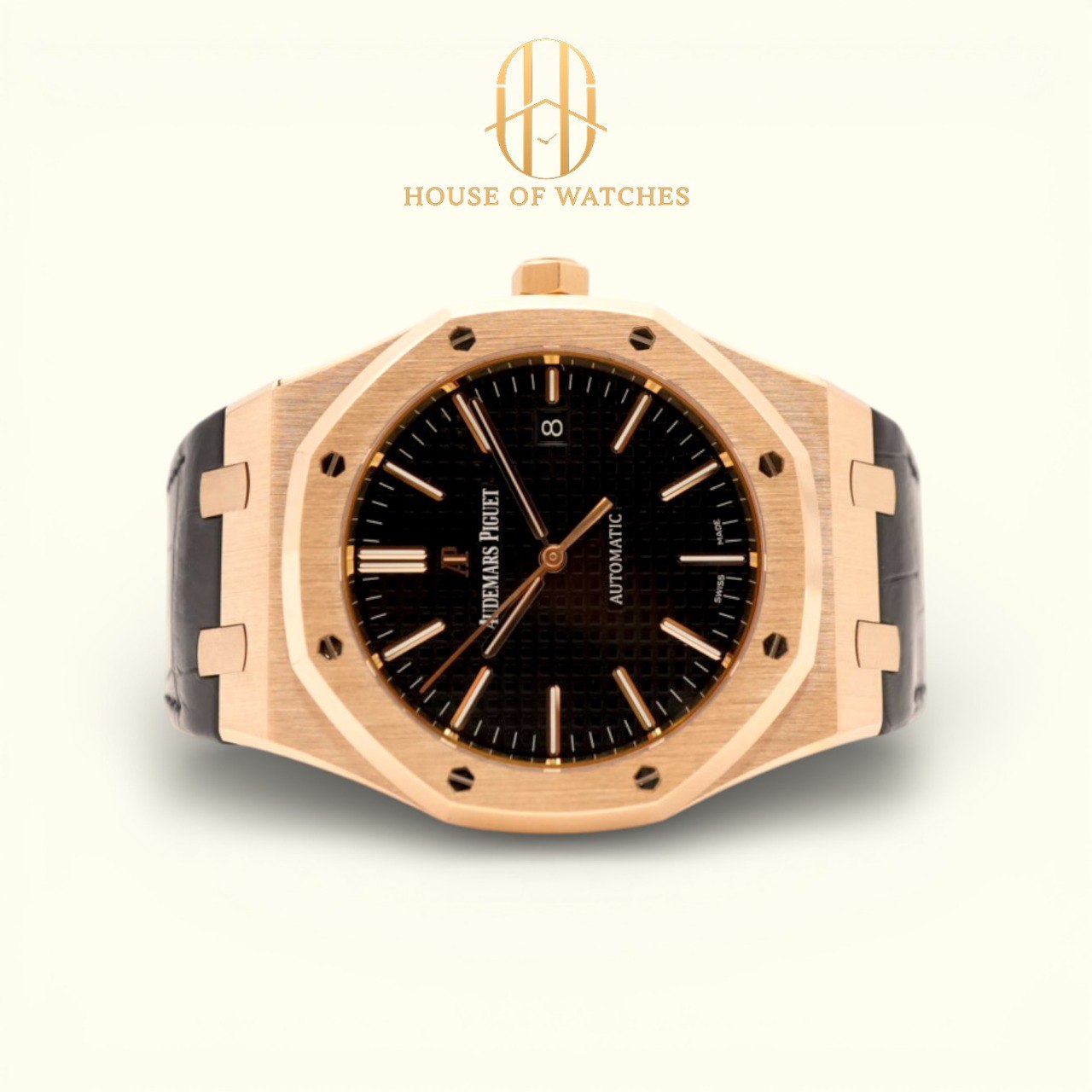 Audemars Piguet Royal Oak 41 Black Alligator 15400OR
