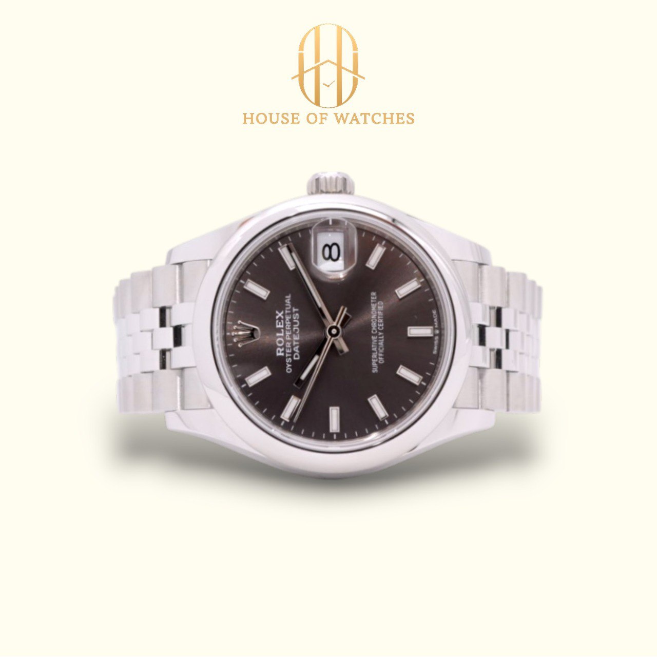 Rolex Datejust 31 Dark Grey Index Jubilee 278240