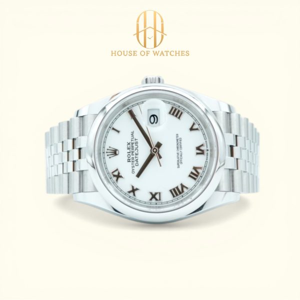 Rolex Datejust 36 White Roman Jubilee 126200