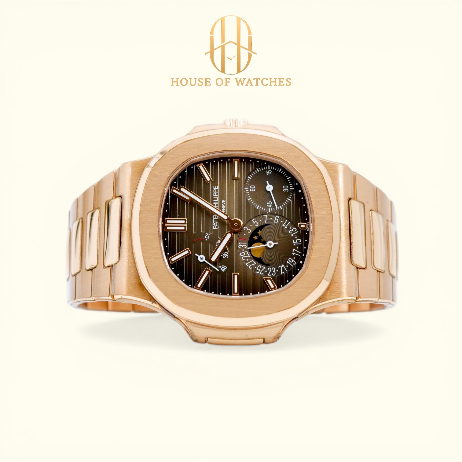 Patek Philippe Nautilus Moon Phases 40 Brown 5172/1R-001