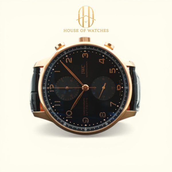 IWC Portugieser Chronograph 41 Black Alligator IW371625