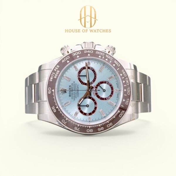 126506 Ice Blue Baguette Diamonds Oyster