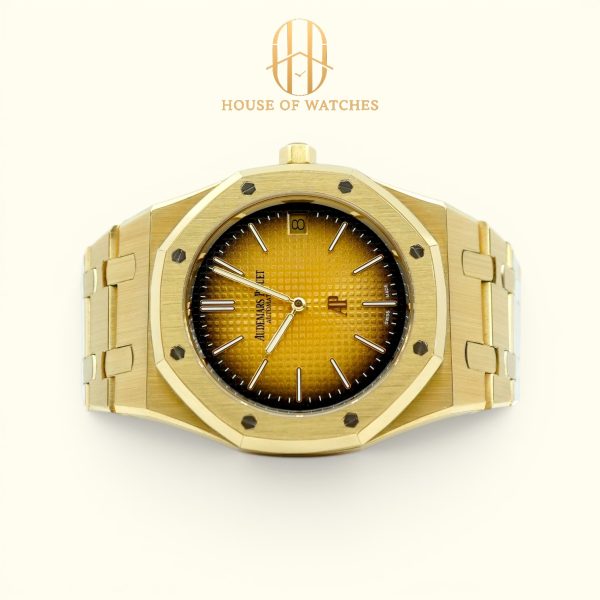 Audemars Piguet Royal Oak "Jumbo" Extra-Thin 39 Smoked Yellow Gold 16202BA "50th Anniversary"