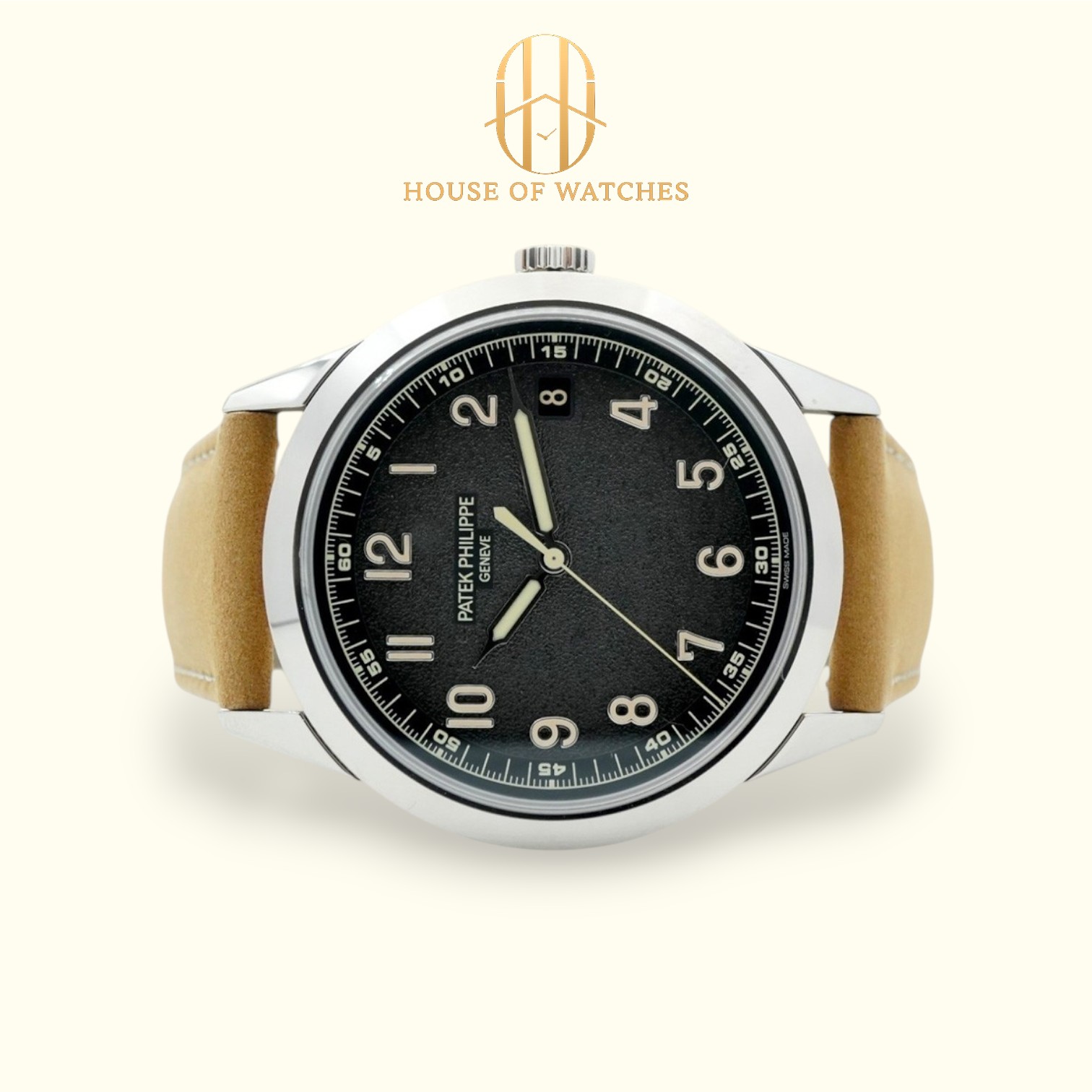 Patek Philippe Calatrava 40 Charcoal Gray Leather 5226G-001