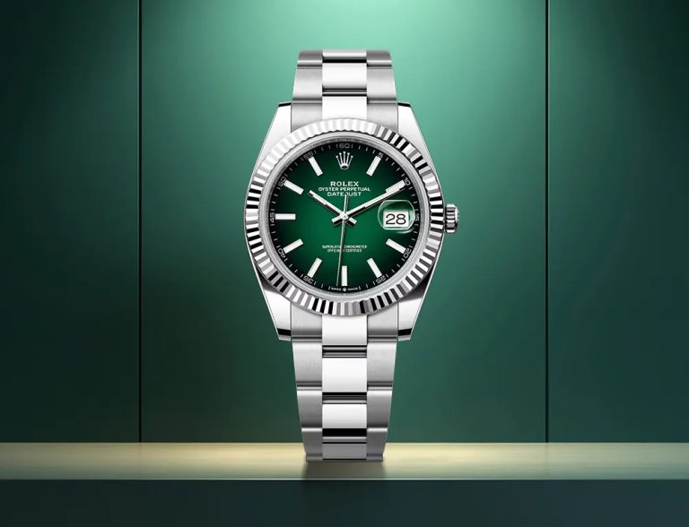 Datejust 36 & 41 with green lacquer ombre dial