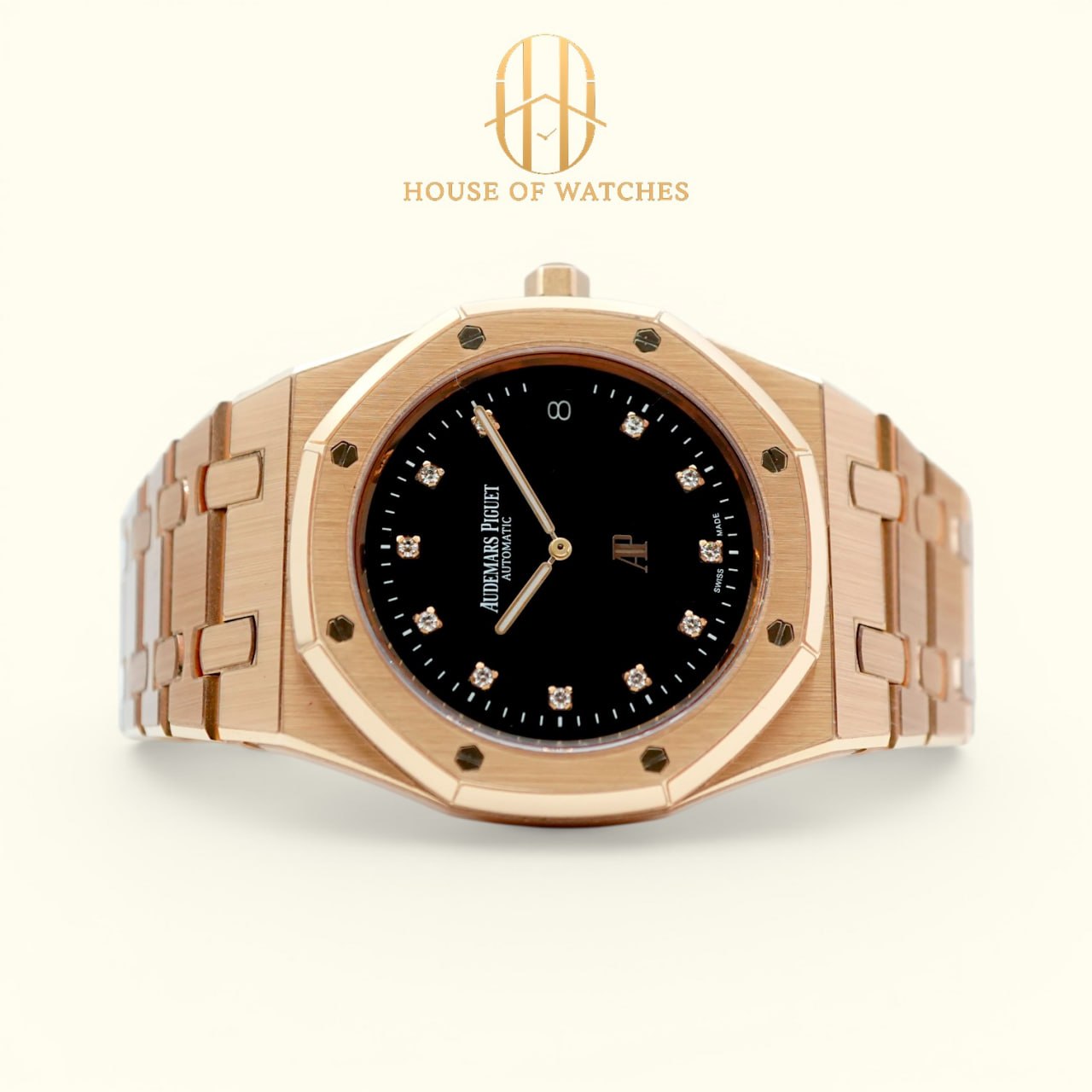 Audemars Piguet Royal Oak "Jumbo" Extra-Thin 39 Black Onyx Diamond 15207OR "Limited Edition"