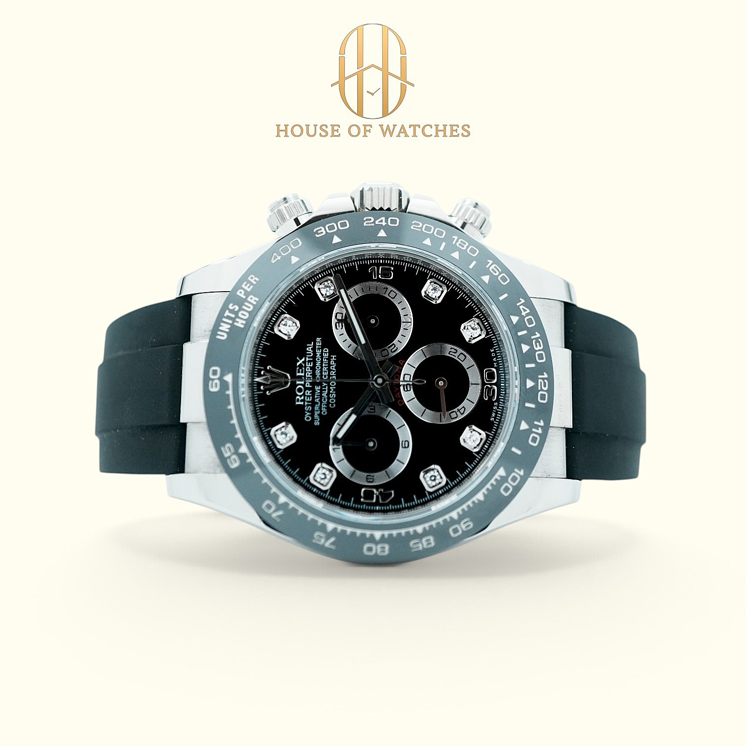 Rolex Daytona Black Diamond Oysterflex 116519LN