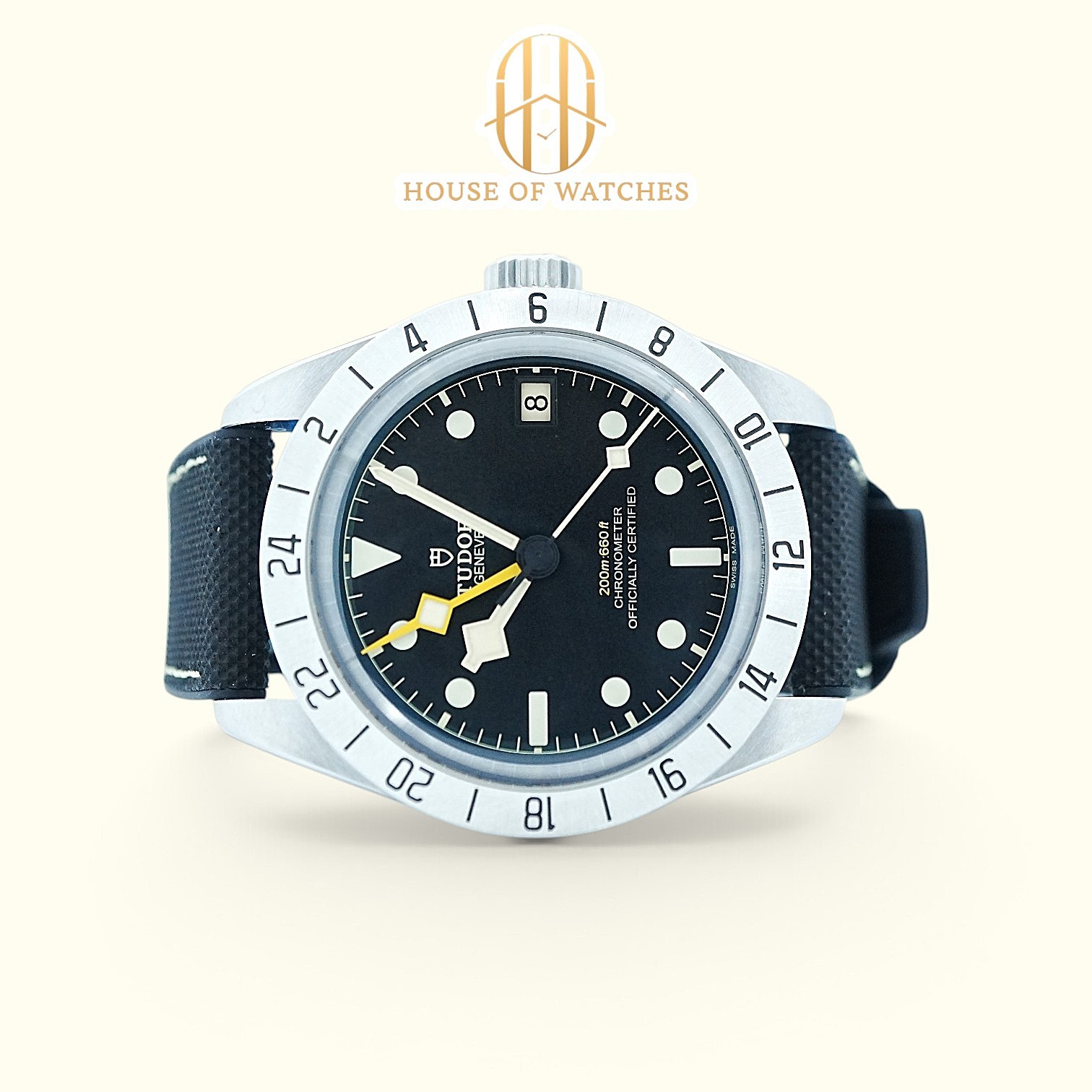 Tudor Black Bay Pro 39 Black Leather Strap 79470