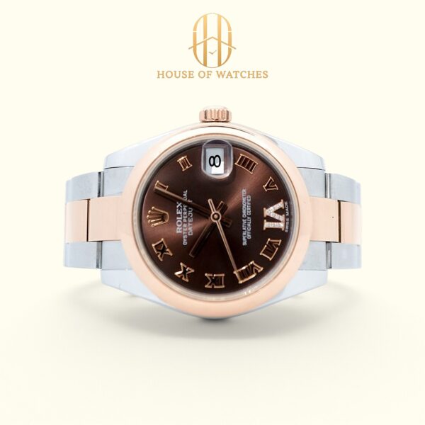 178241 Chocolate Roman with VI Diamond Oyster