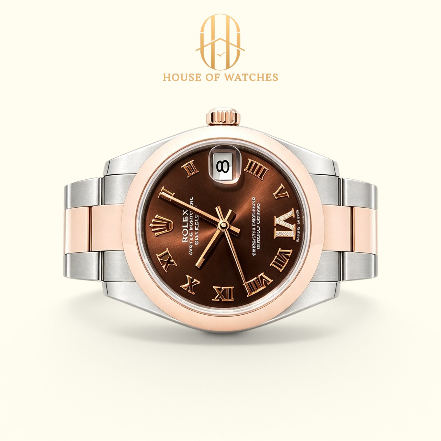 Rolex Datejust 31 Chocolate Roman VI Diamond Oyster 178241