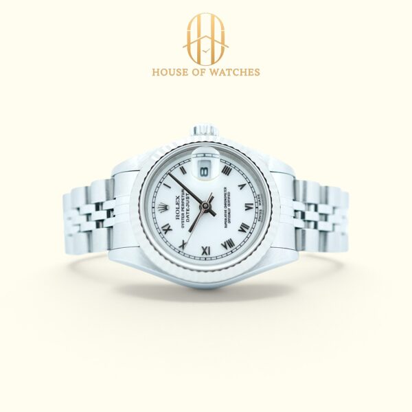 Rolex Datejust 26 White Roman Jubilee 69174