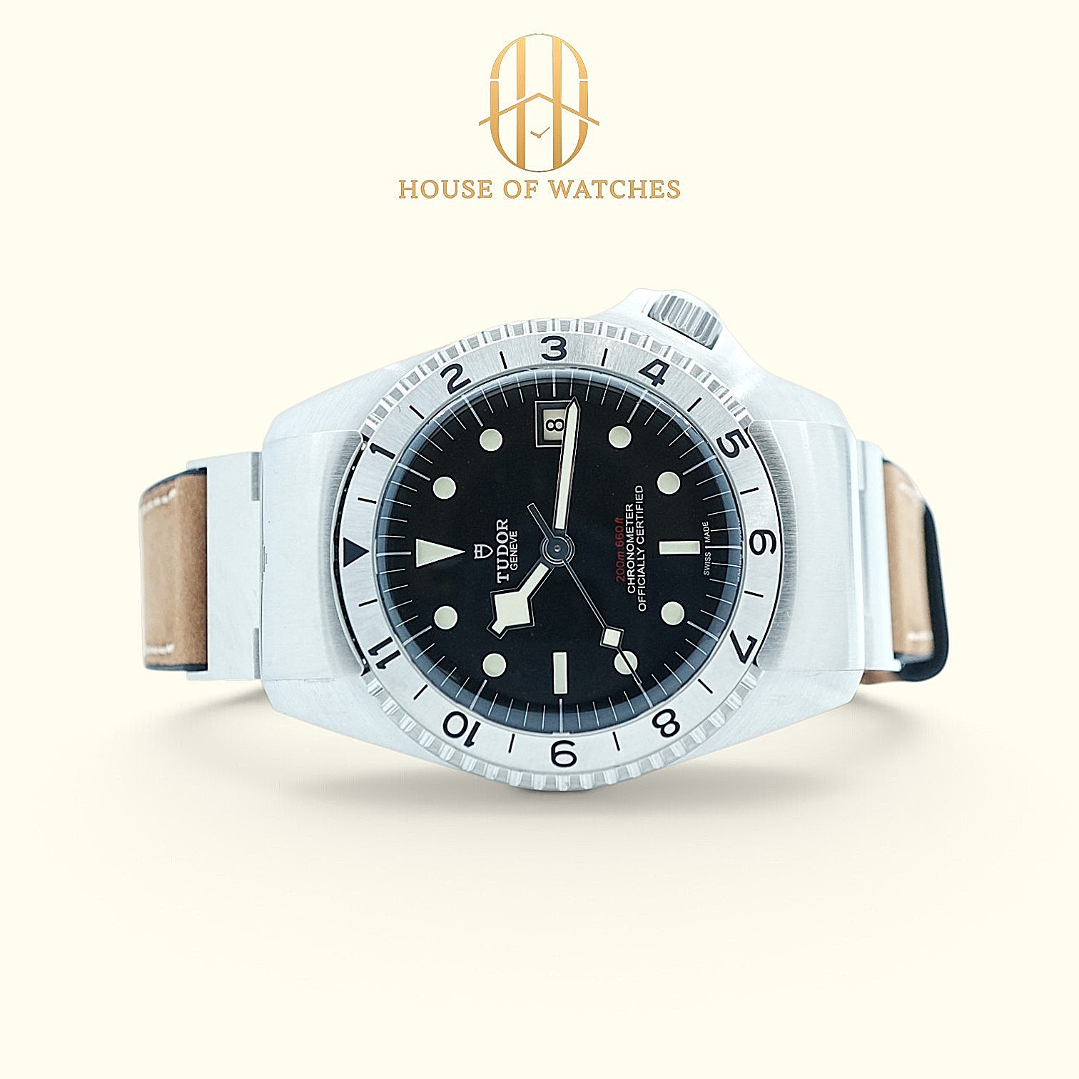 Tudor Heritage Black Bay P01 42 Black Leather Strap 70150