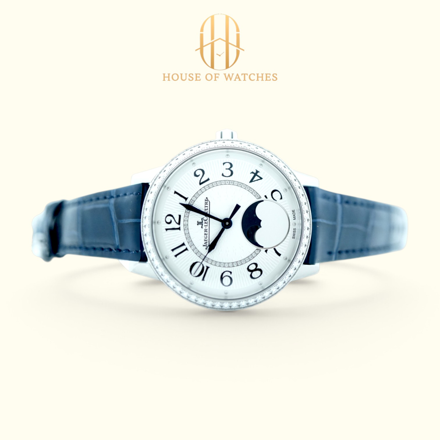 Jaeger-LeCoultre Rendez-Vous Moon Medium 34 Silver Alligator Q357842J