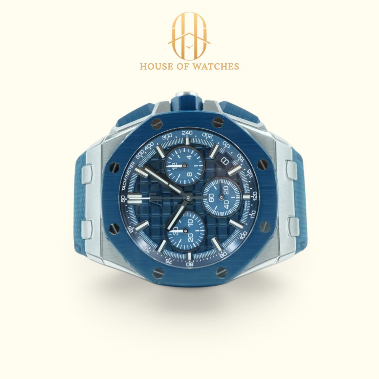 Audemars Piguet Royal Oak Offshore Chronograph 43 Bleu Nuit Leather 26420SO
