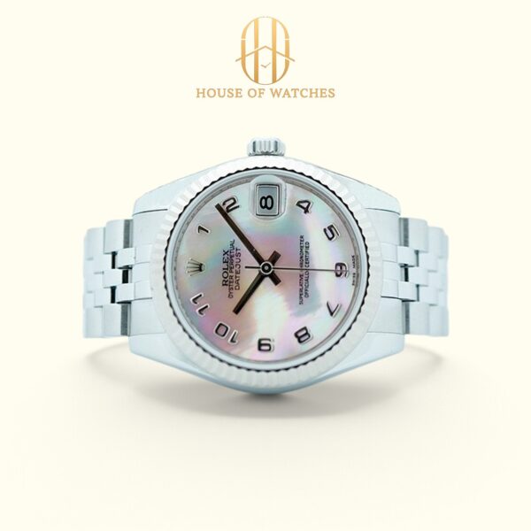 Rolex Datejust 31 White MOP Arabic Jubilee 178274