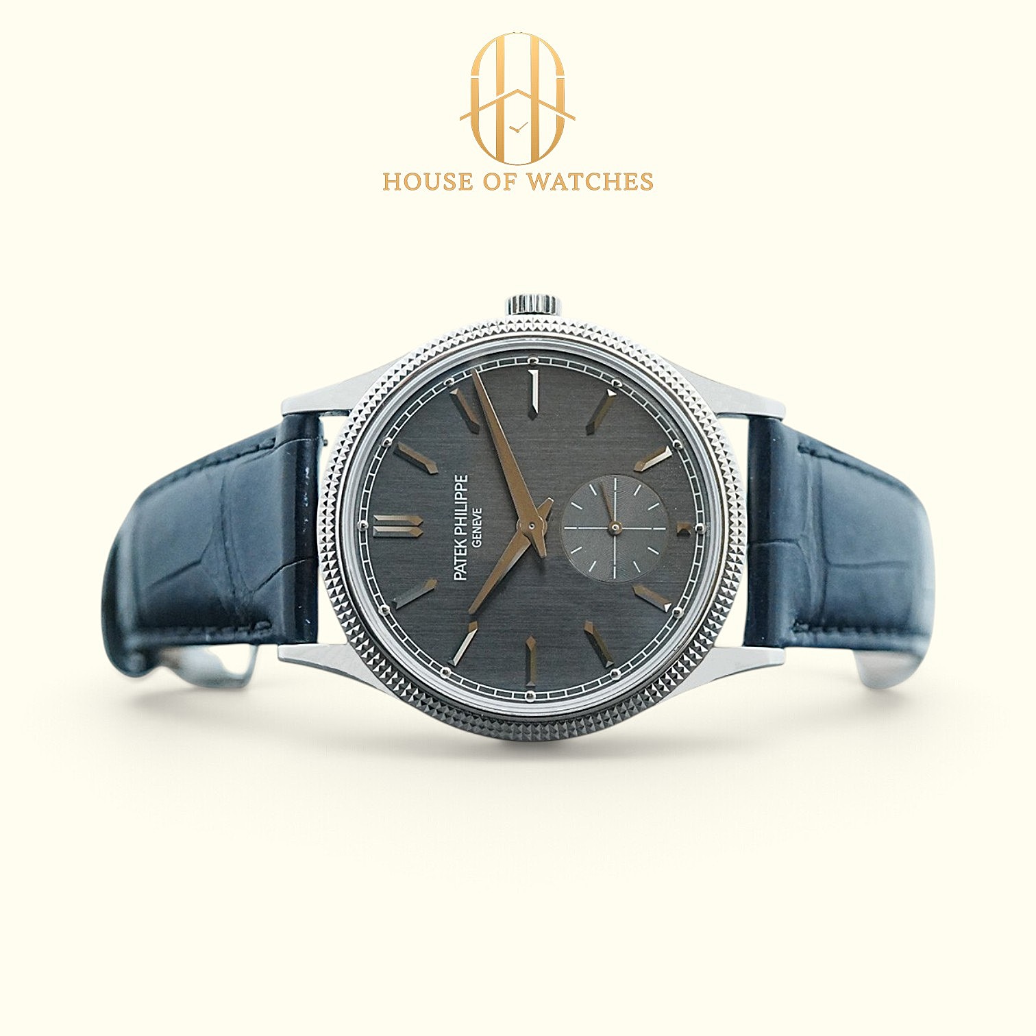 Patek Philippe Calatrava 39 Charcoal Gray Alligator 6119G-001